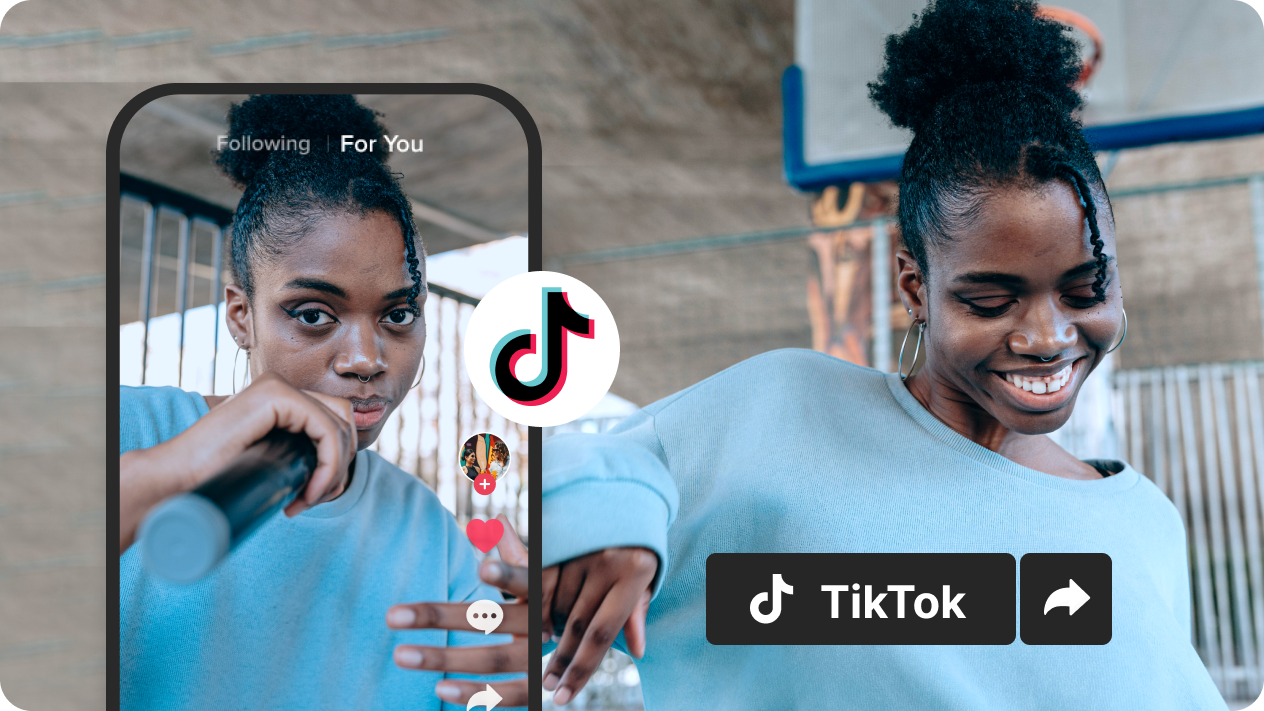 One-click sharing to TikTok